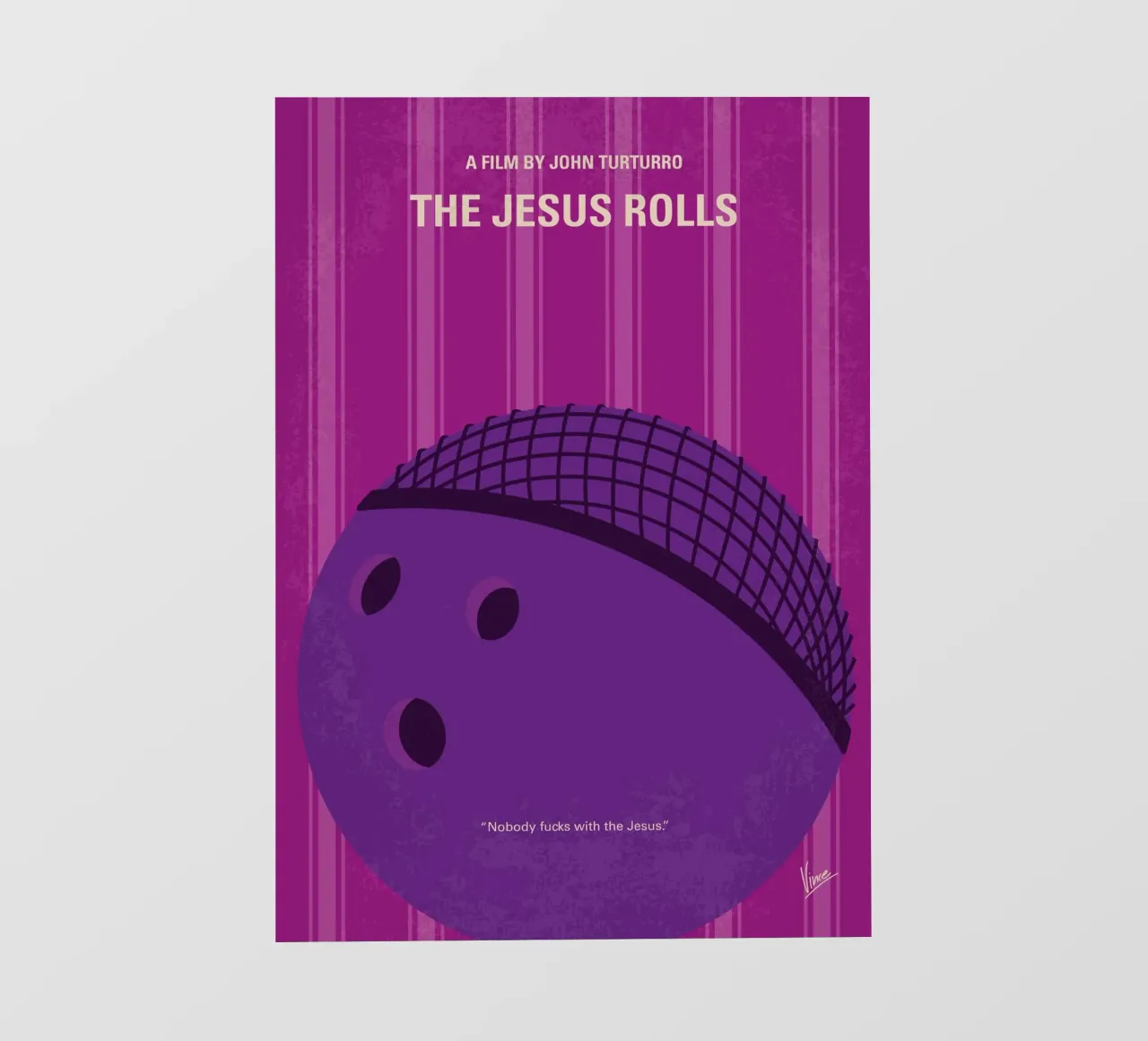 No1315 My The Jesus Rolls minimal movie poster pellicola backlit da Chungkong
