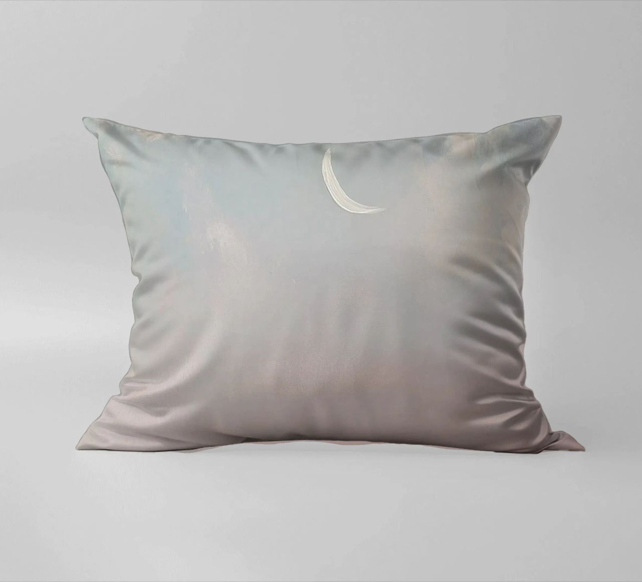 Mond Pastell Minimalismus Abstrakt Kissen von Euphoria Theresa