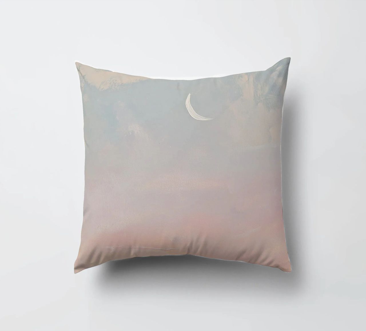 Mond Pastell Minimalismus Abstrakt Kissen von Euphoria Theresa