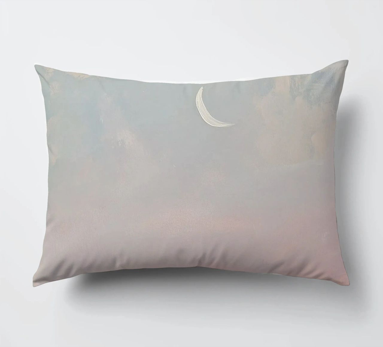Mond Pastell Minimalismus Abstrakt Kissen von Euphoria Theresa