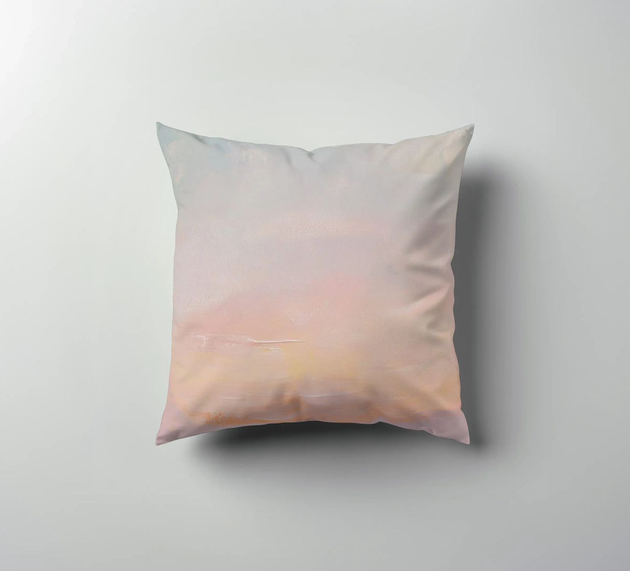 Mond Pastell Minimalismus Abstrakt Kissen von Euphoria Theresa