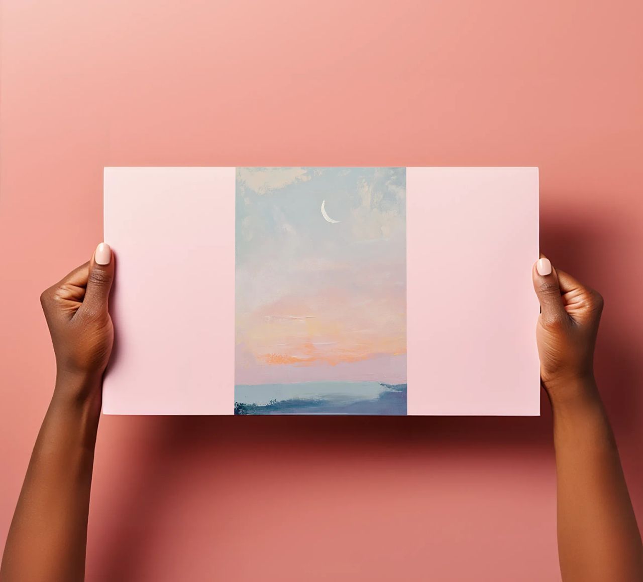 Mond Pastell Minimalismus Abstrakt Stickerbogen von Euphoria Theresa