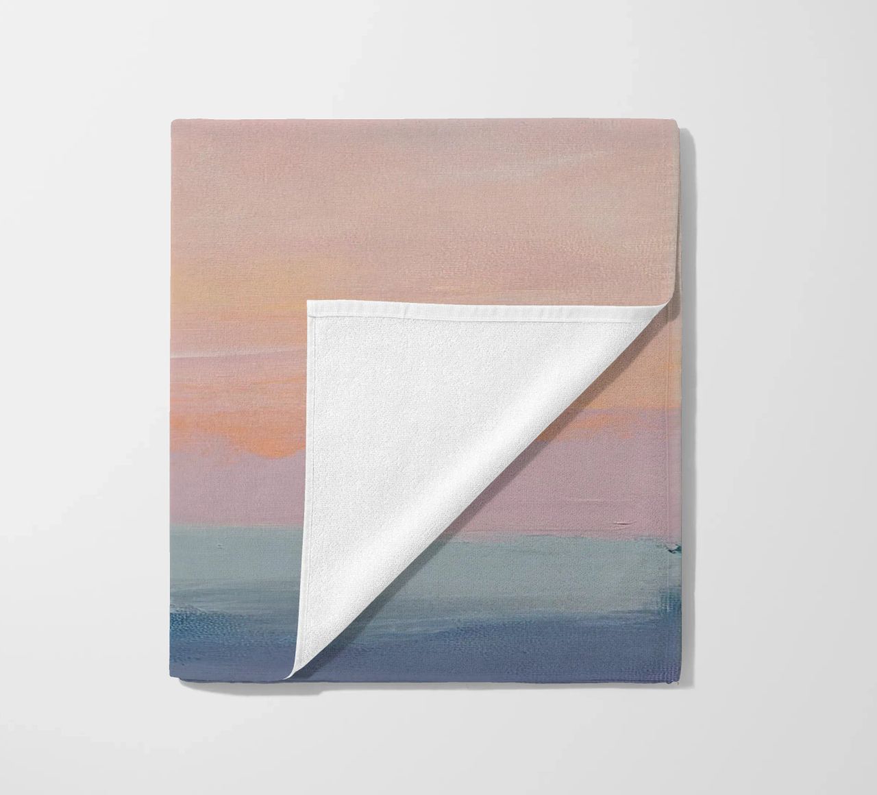 Mond Pastell Minimalismus Abstrakt Strandtuch von Euphoria Theresa