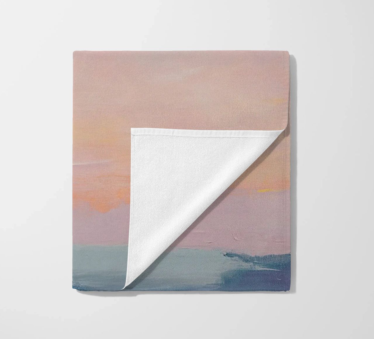 Mond Pastell Minimalismus Abstrakt Strandtuch von Euphoria Theresa