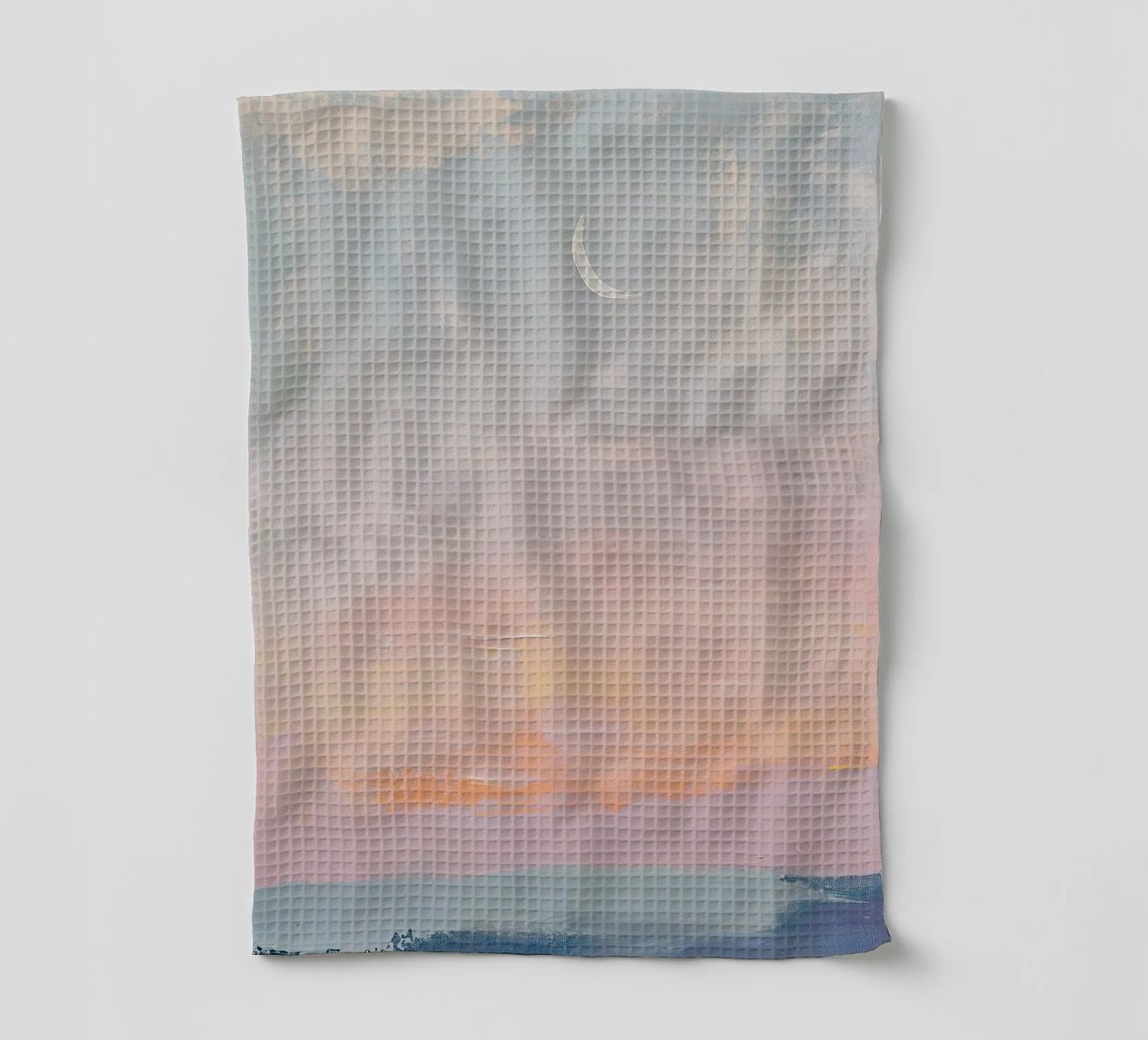 Mond Pastell Minimalismus Abstrakt Geschirrtuch von Euphoria Theresa
