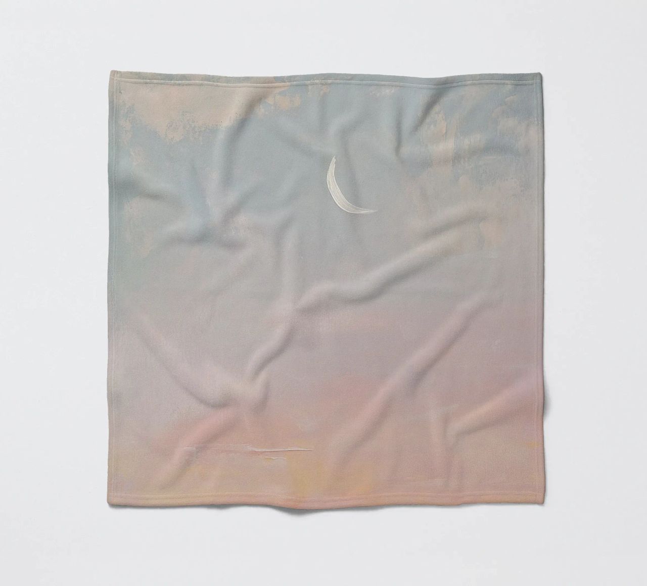 Mond Pastell Minimalismus Abstrakt Fleecedecke von Euphoria Theresa