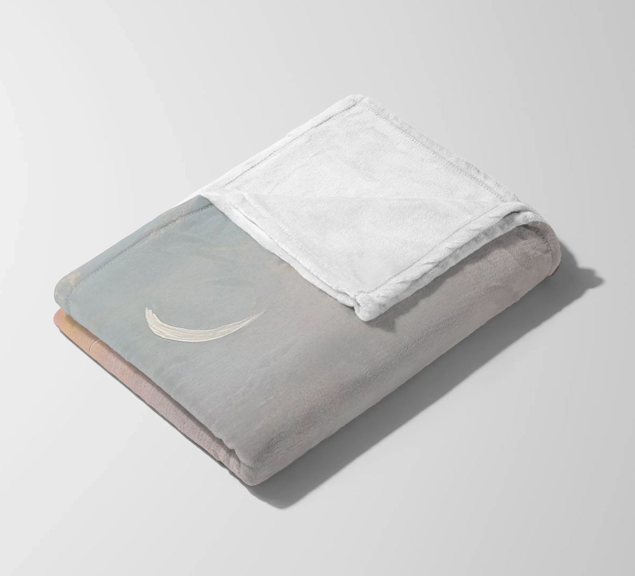 Mond Pastell Minimalismus Abstrakt Fleecedecke von Euphoria Theresa
