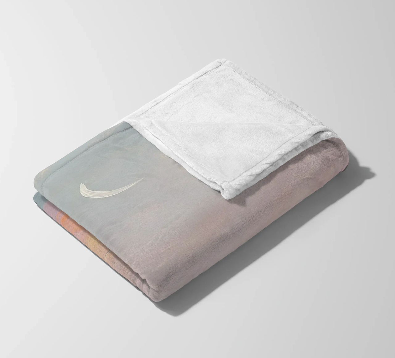 Mond Pastell Minimalismus Abstrakt Fleecedecke von Euphoria Theresa