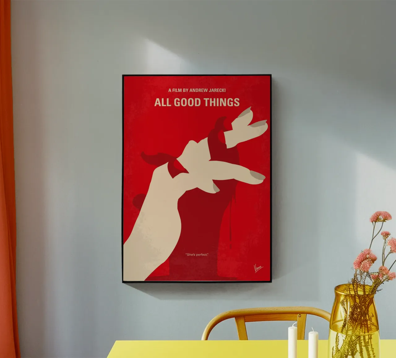 No1320 My All Good Things minimal movie poster plexiglass da Chungkong