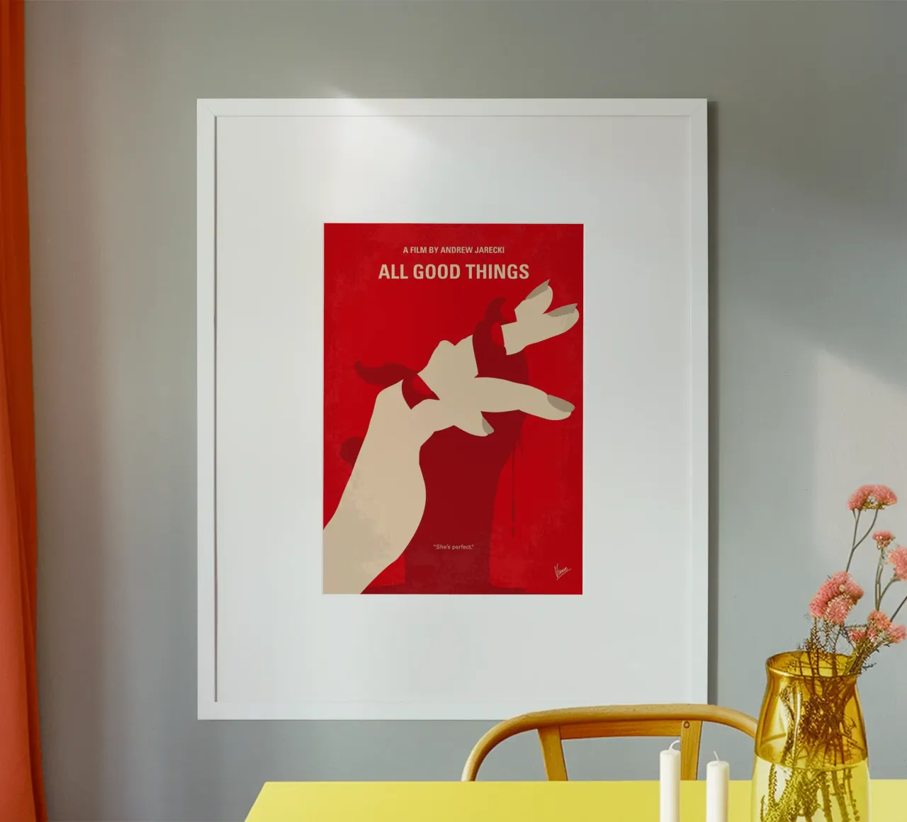 No1320 My All Good Things minimal movie poster carta hahnemühle da Chungkong