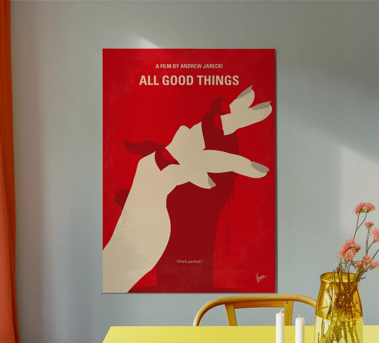 No1320 My All Good Things minimal movie poster carta hahnemühle da Chungkong