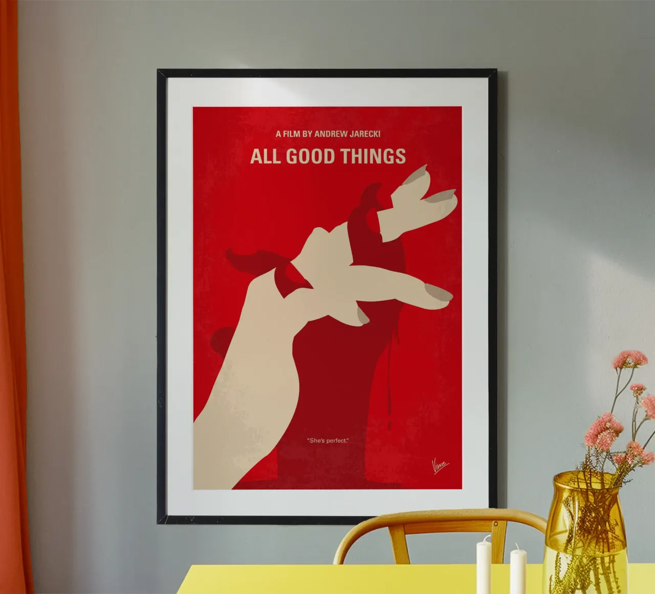 No1320 My All Good Things minimal movie poster carta hahnemühle da Chungkong