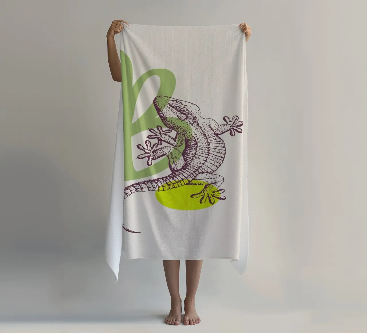 B beach towel by Froilein Juno