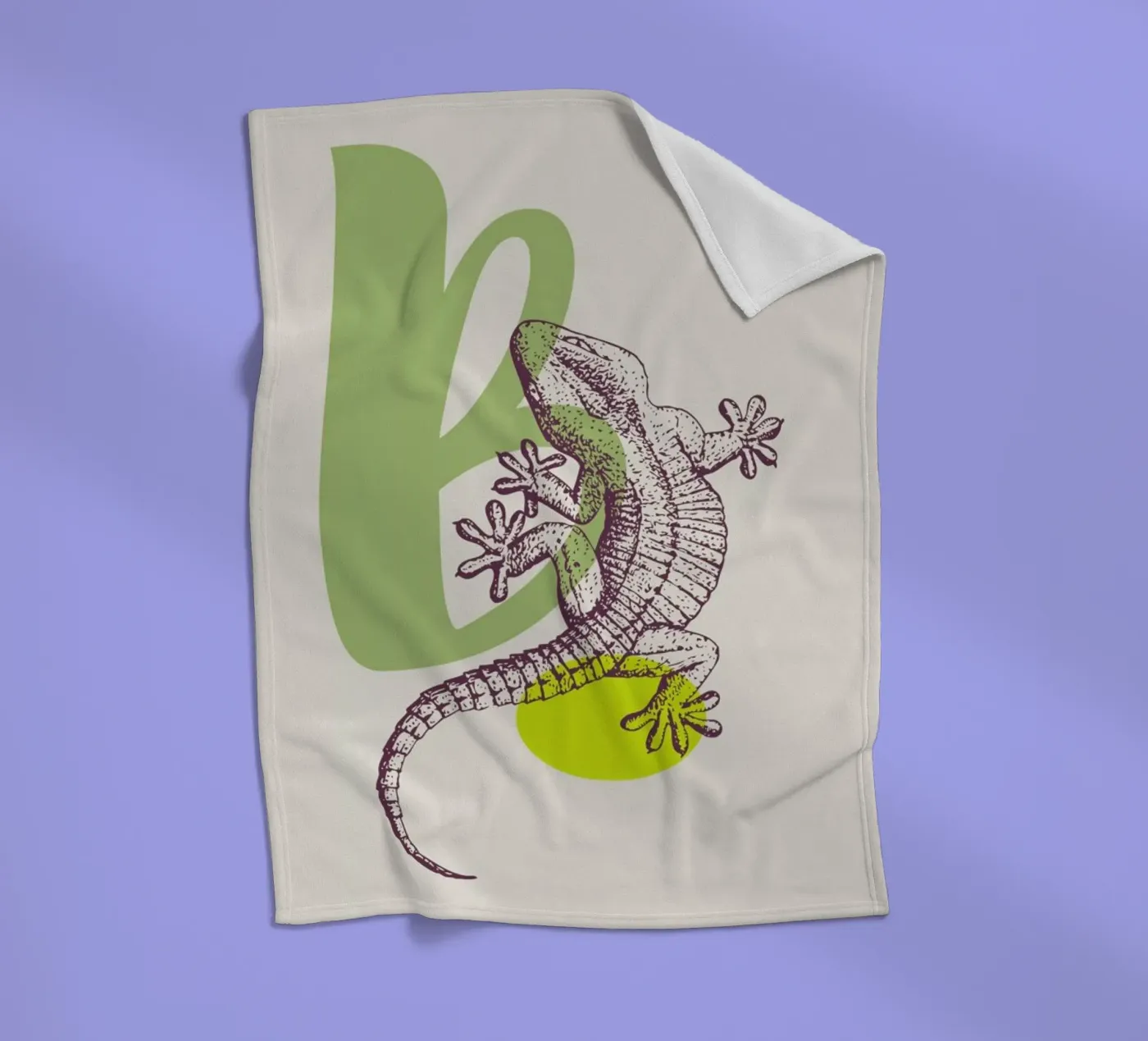 B fleece blanket by Froilein Juno