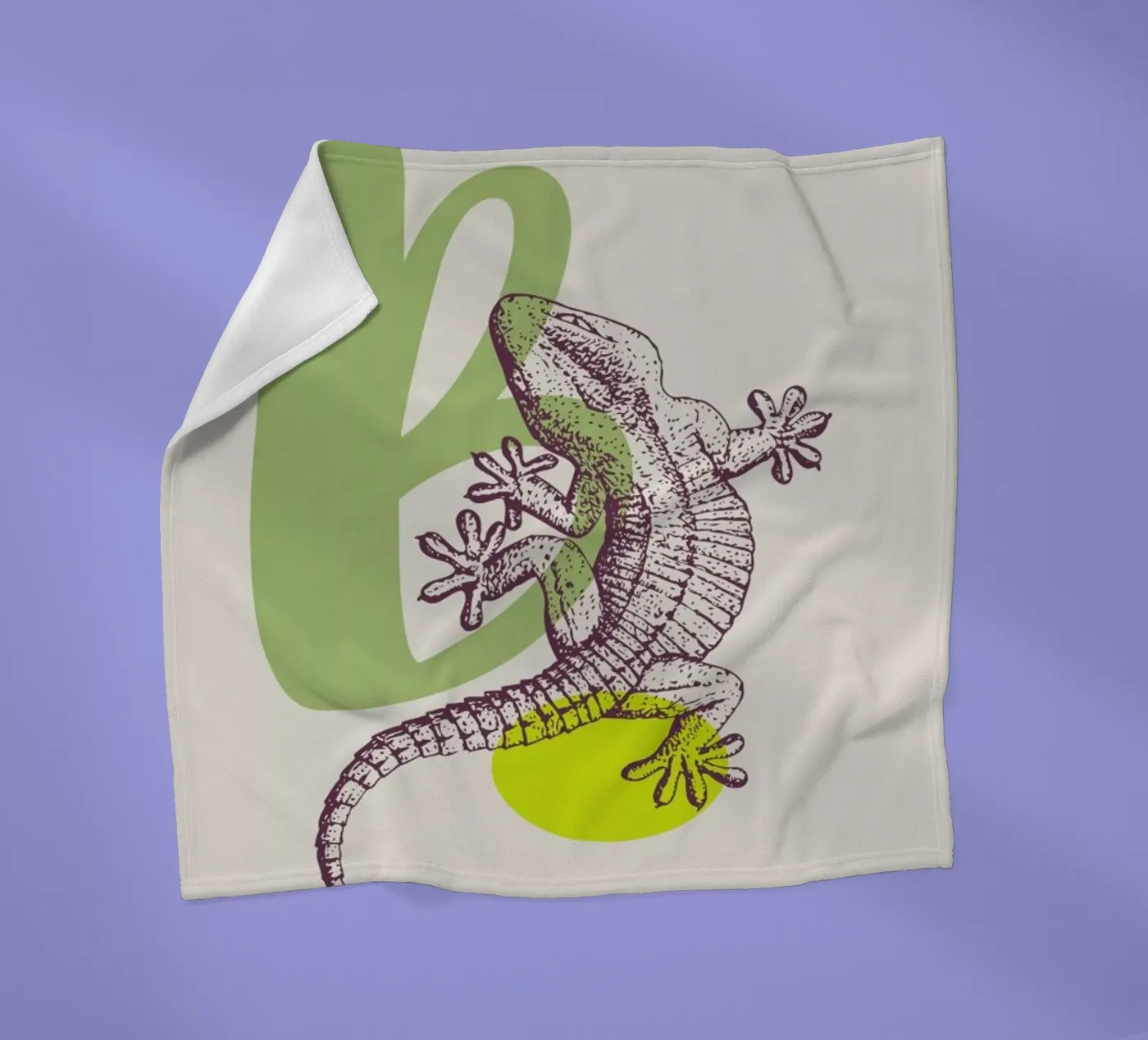 B fleece blanket by Froilein Juno