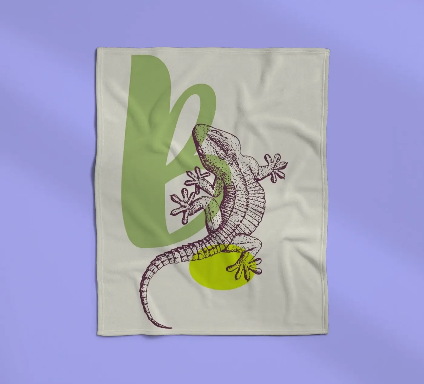 B fleece blanket by Froilein Juno