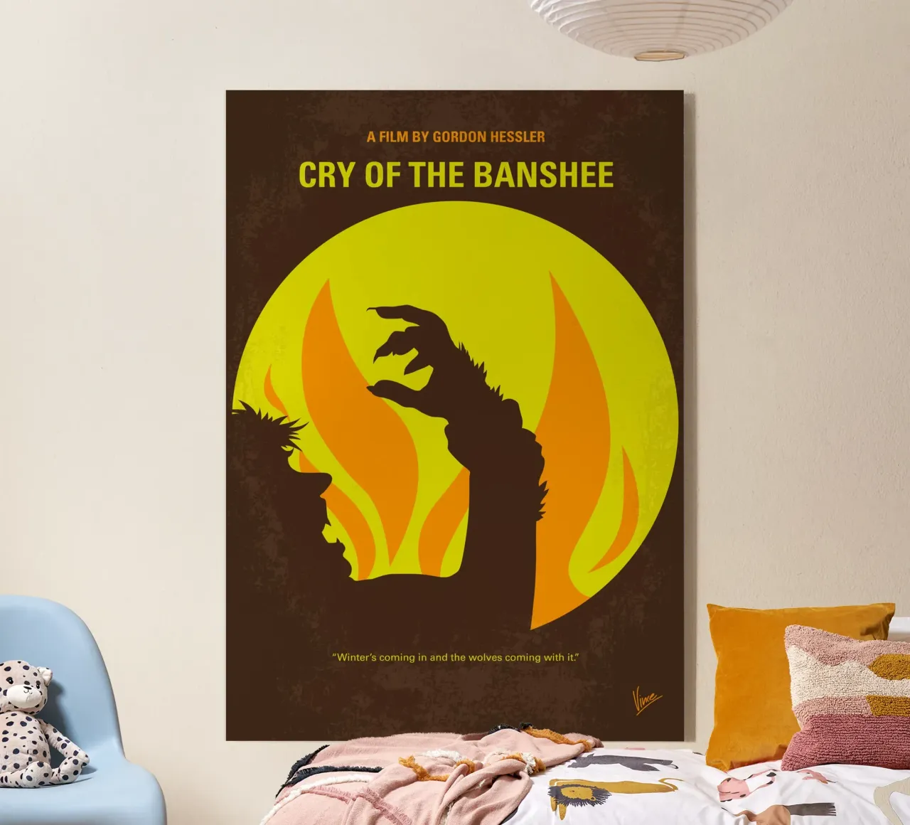 No1324 My Cry of the Banshee minimal movie poster acrylic glass by Chungkong