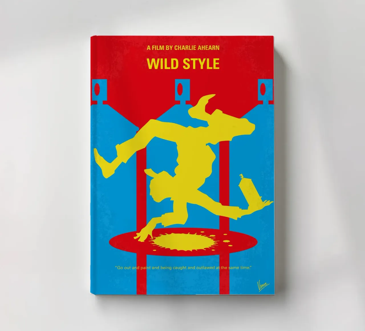 No1325 My Wild Style minimal movie poster notebook by Chungkong
