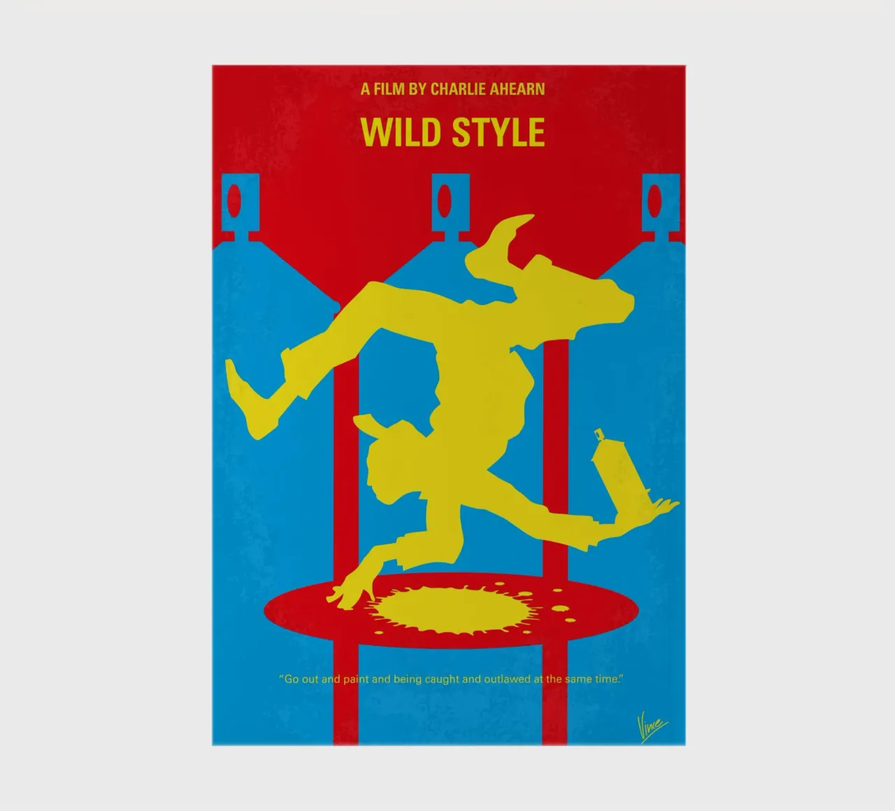 No1325 My Wild Style minimal movie poster notebook by Chungkong