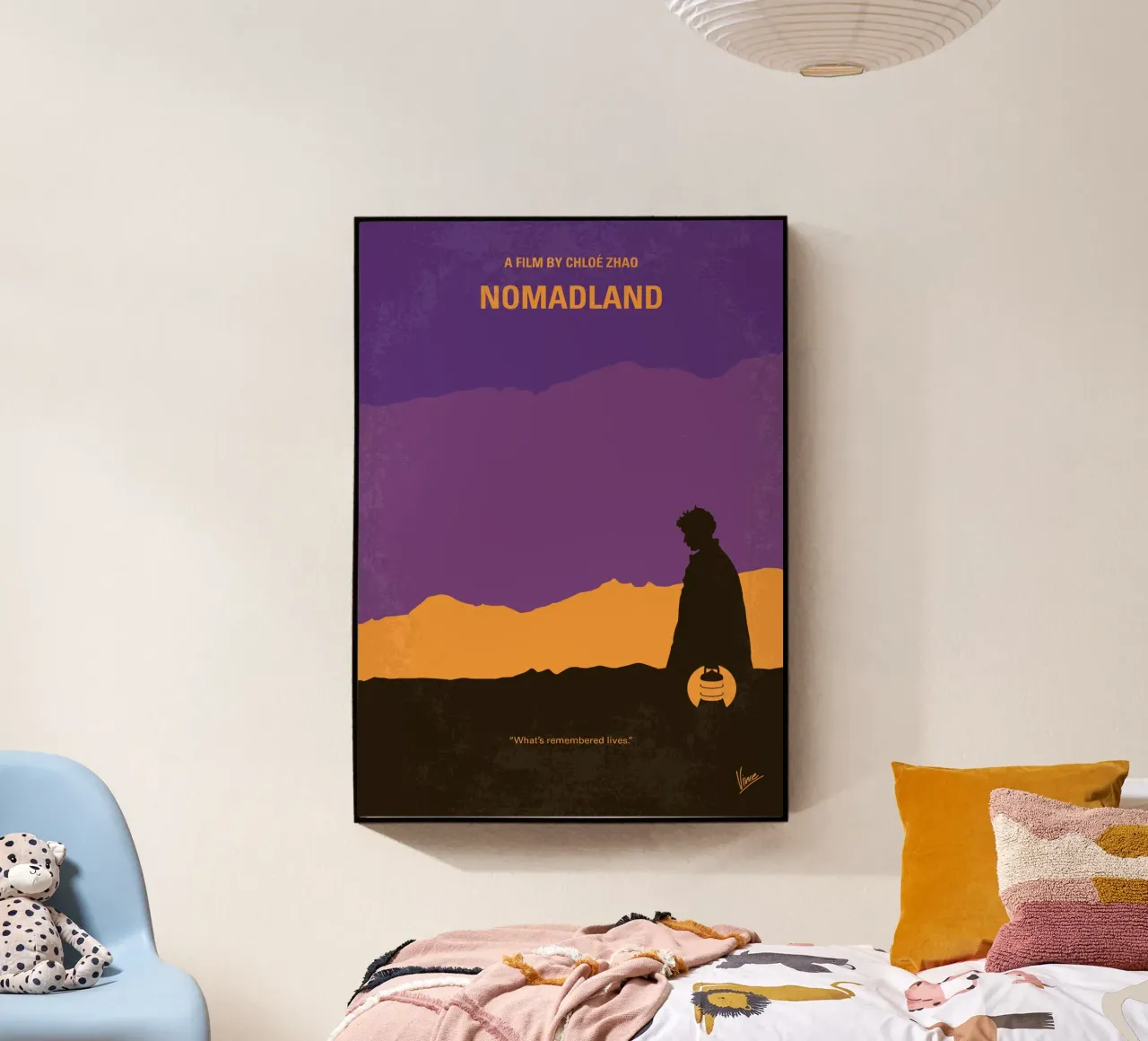 No1326 My Nomadland minimal movie poster plexiglass da Chungkong