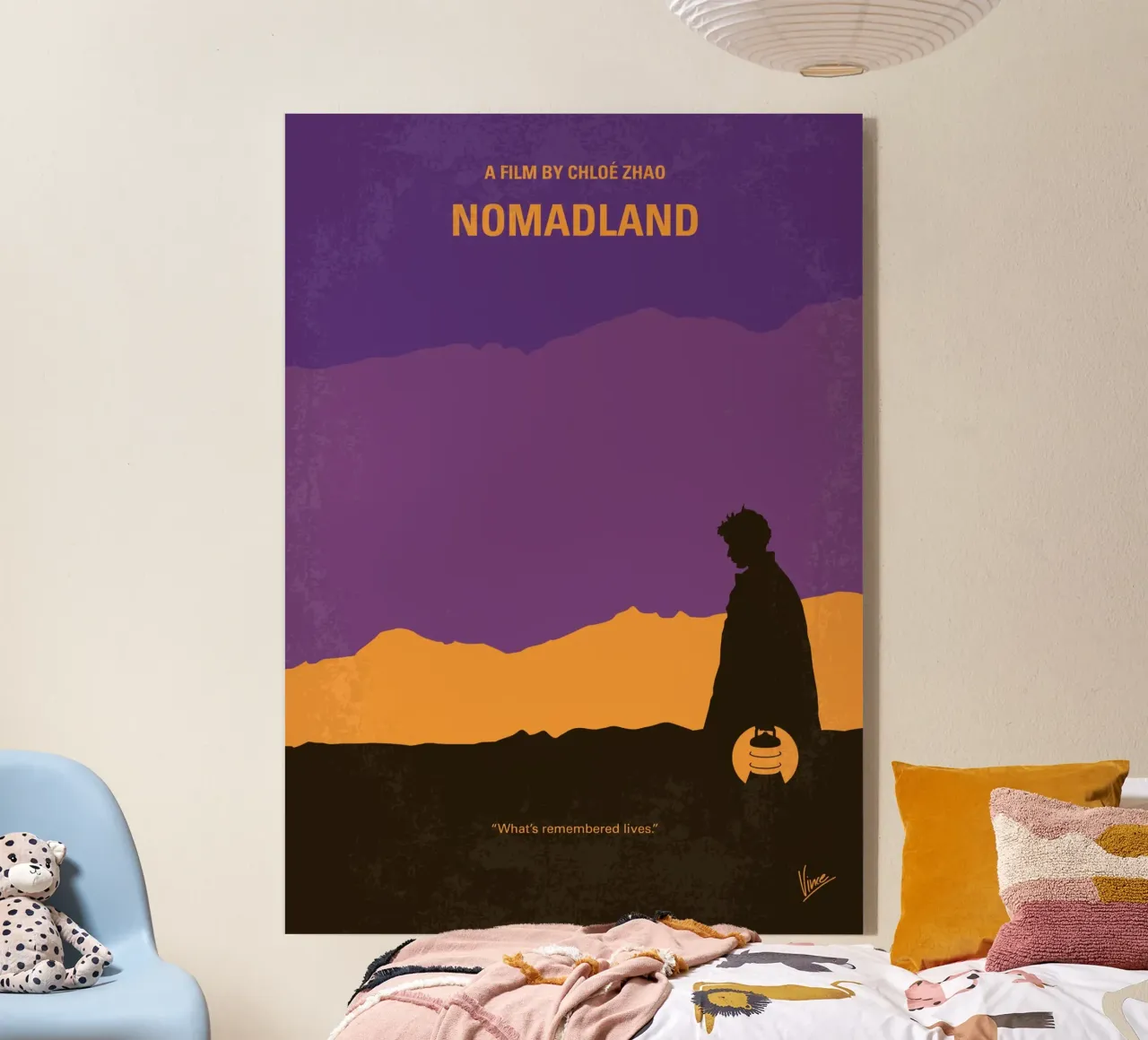 No1326 My Nomadland minimal movie poster plexiglass da Chungkong