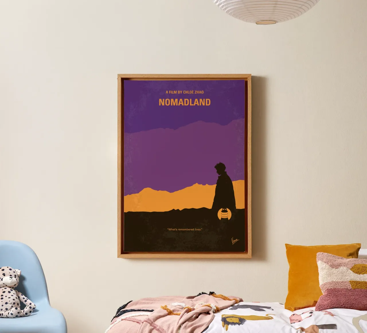 No1326 My Nomadland minimal movie poster toile de Chungkong