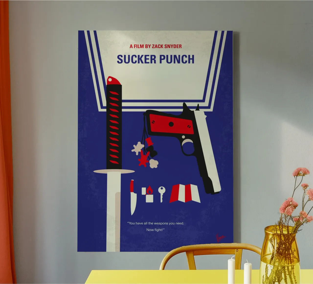 No1330 My SUCKER PUNCH minimal movie poster tela con Cornice a cassetta da Chungkong