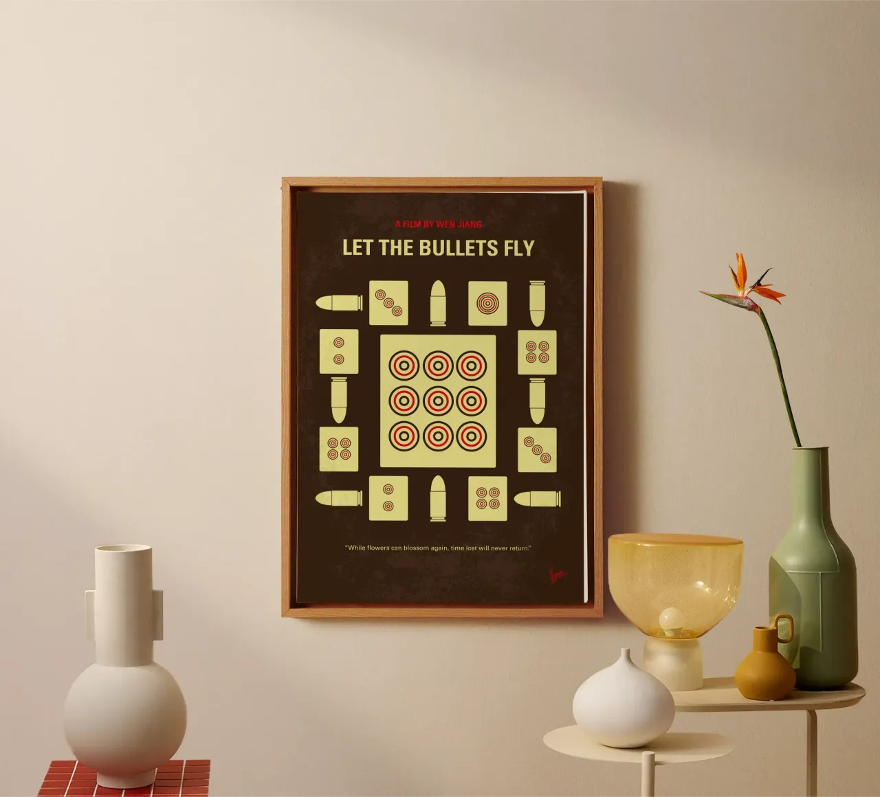 No1331 My Let the Bullets Fly minimal movie poster canvas by Chungkong