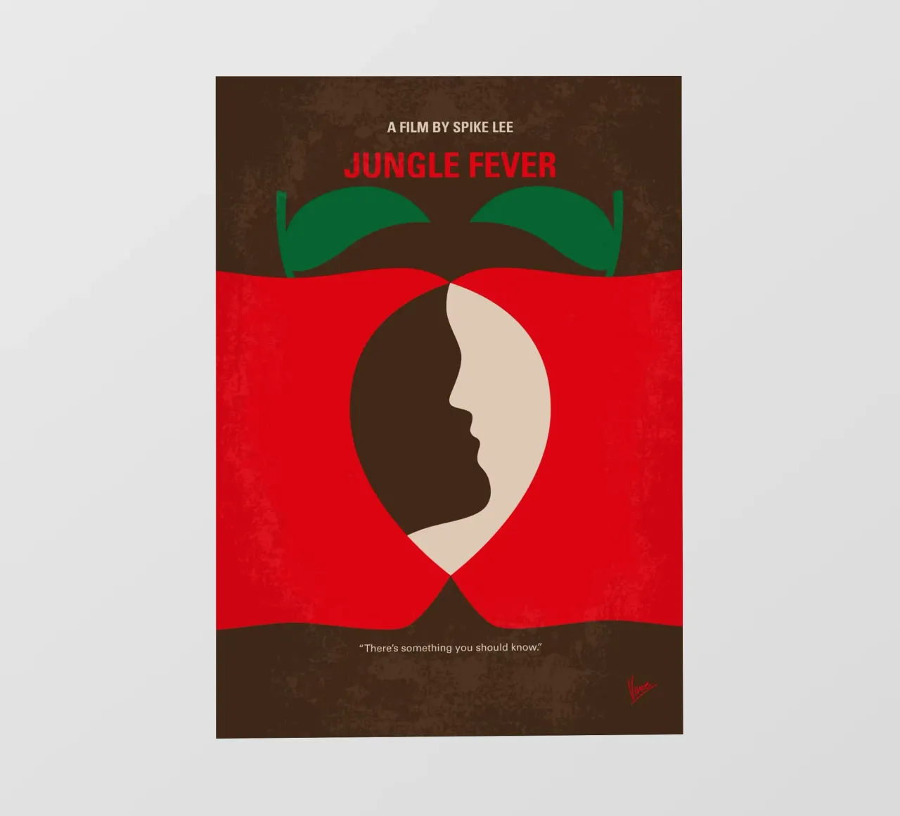 No1332 My Jungle Fever minimal movie poster pellicola backlit da Chungkong
