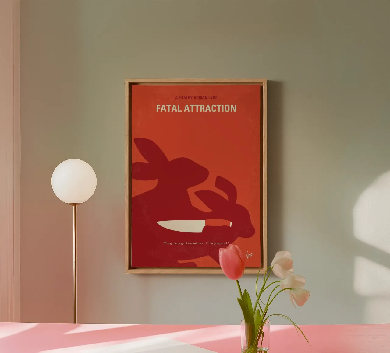 No1333 My Fatal Attraction minimal movie poster canvas van Chungkong