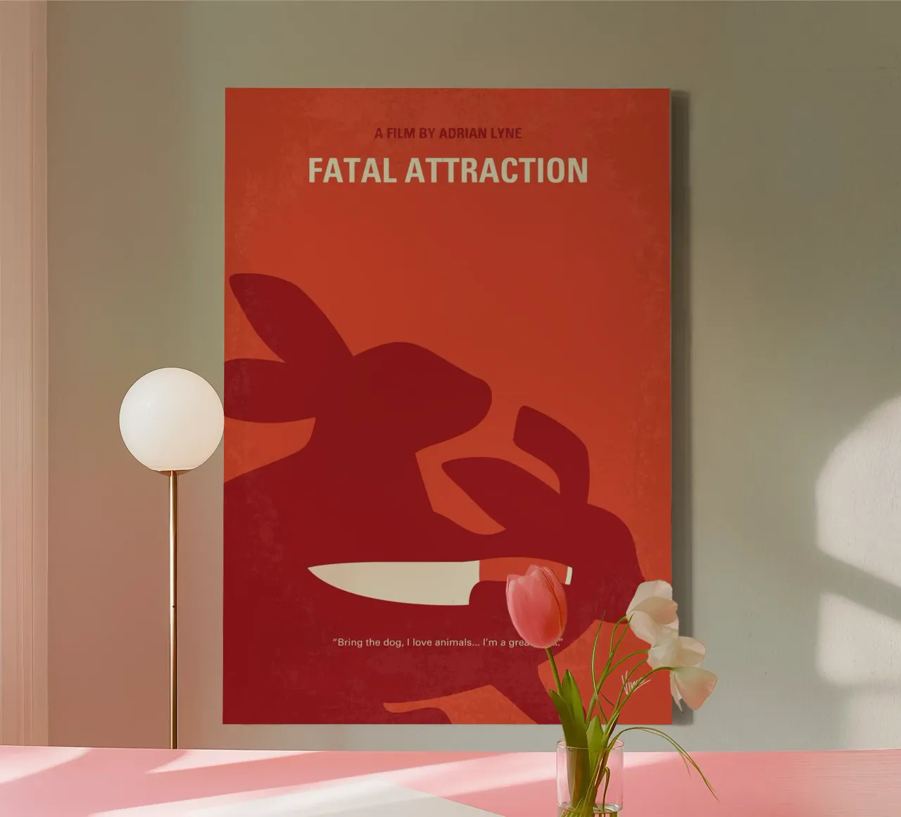 No1333 My Fatal Attraction minimal movie poster canvas van Chungkong