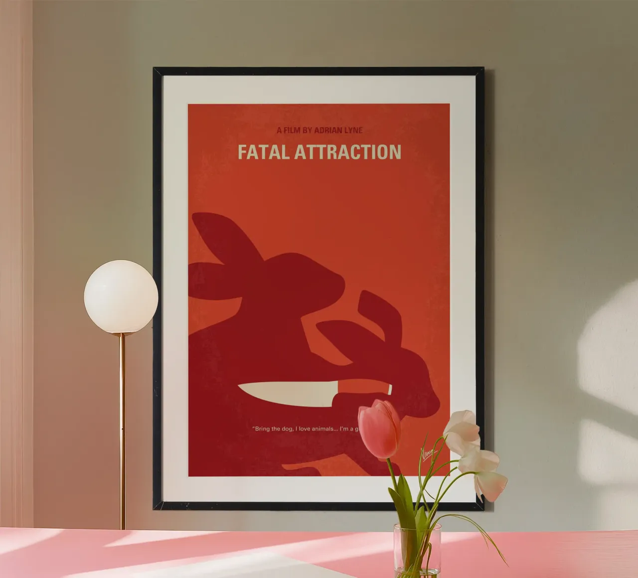No1333 My Fatal Attraction minimal movie poster poster da Chungkong