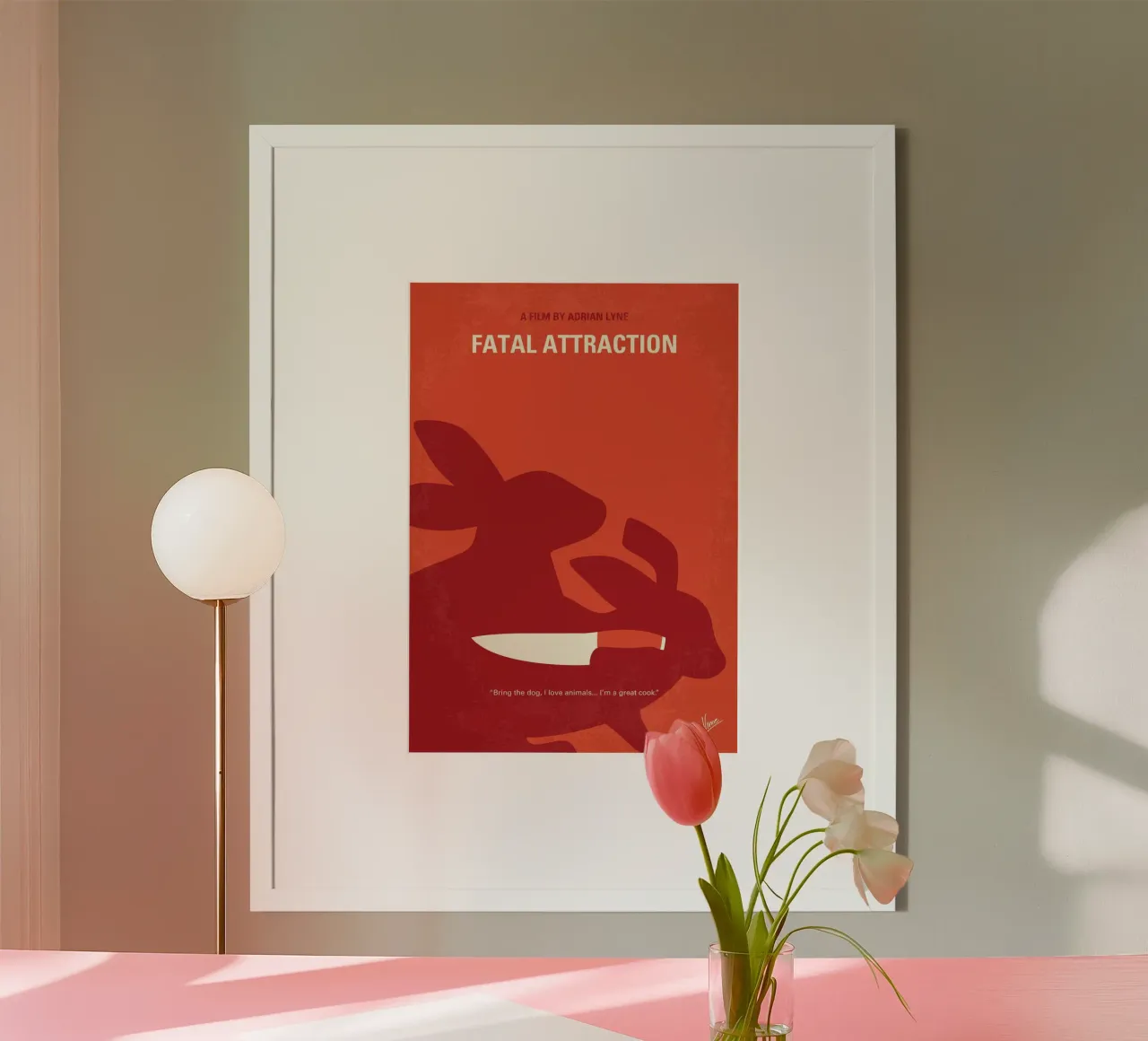 No1333 My Fatal Attraction minimal movie poster poster da Chungkong