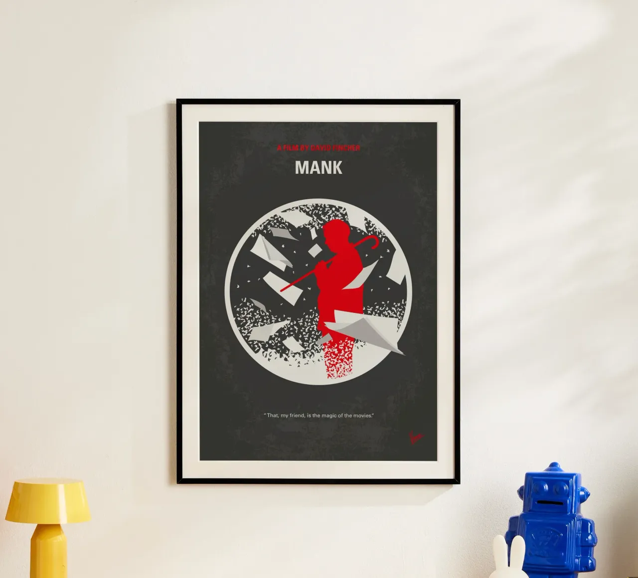 No1334 My Mank minimal movie poster carta hahnemühle da Chungkong