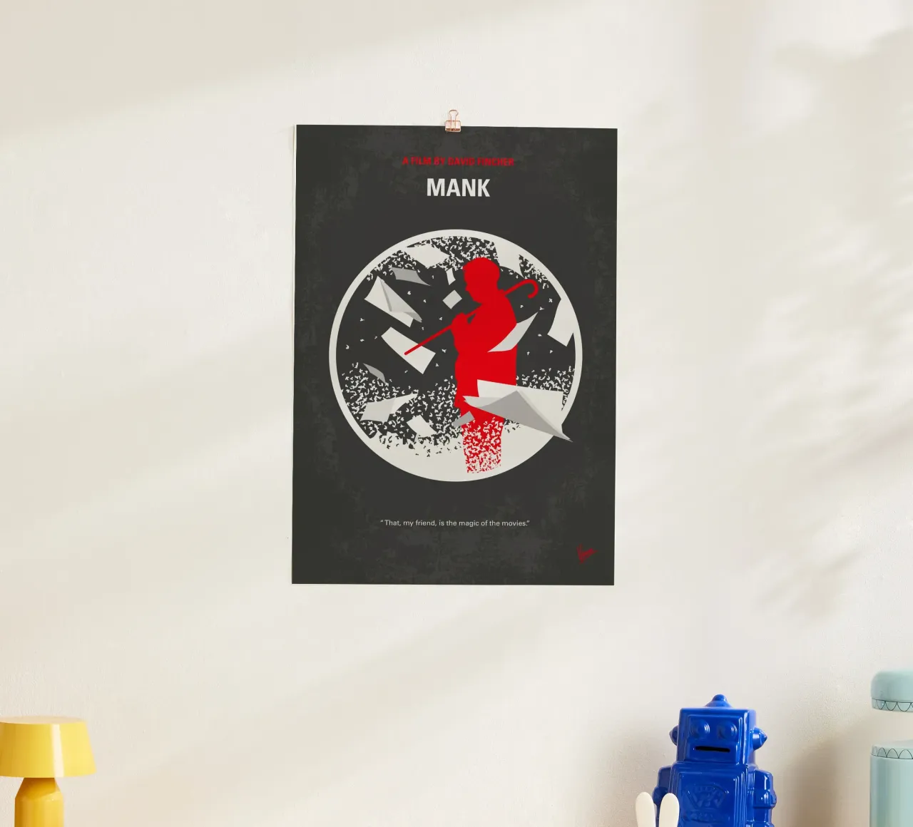 No1334 My Mank minimal movie poster carta hahnemühle da Chungkong