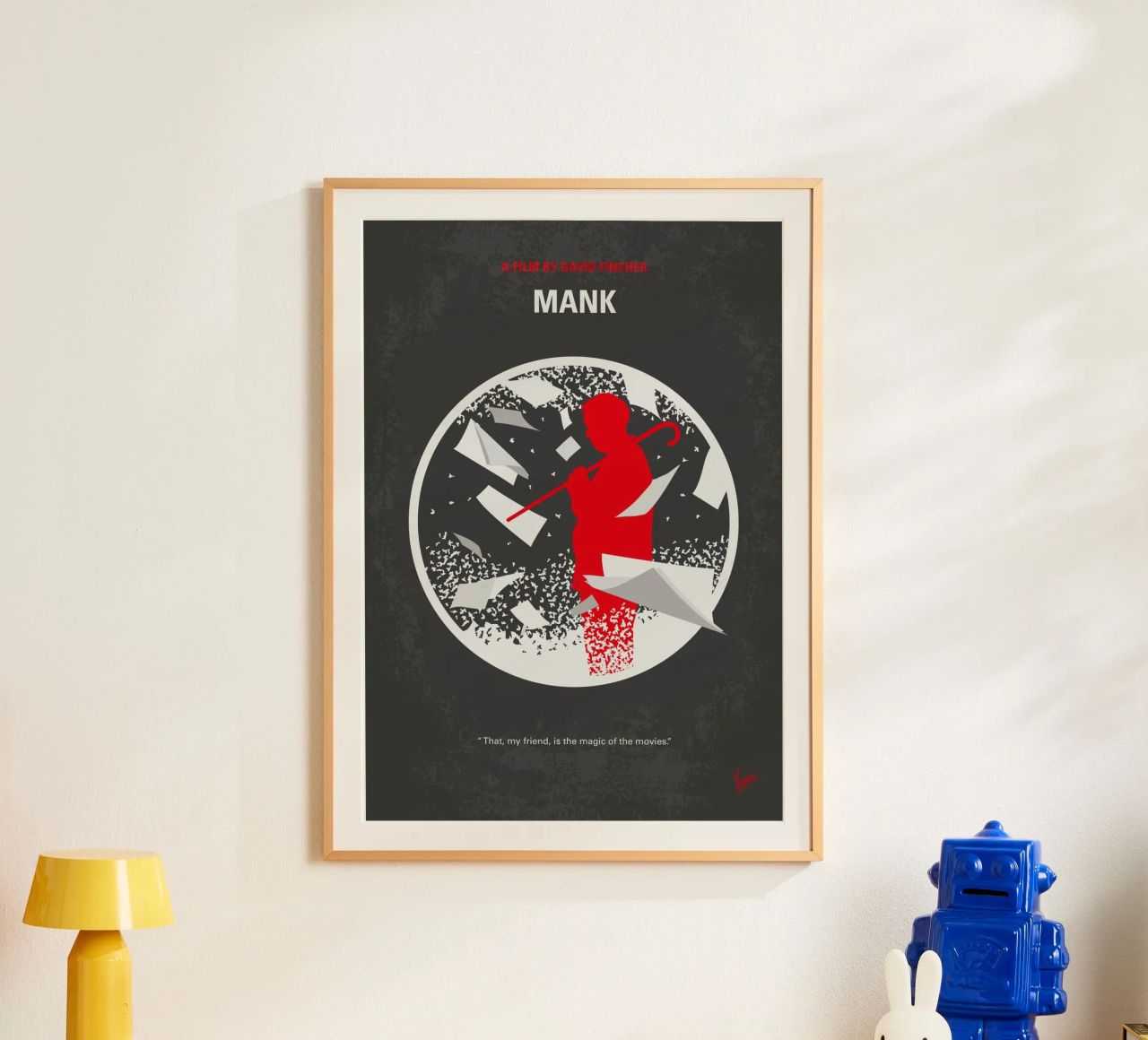 No1334 My Mank minimal movie poster poster by Chungkong