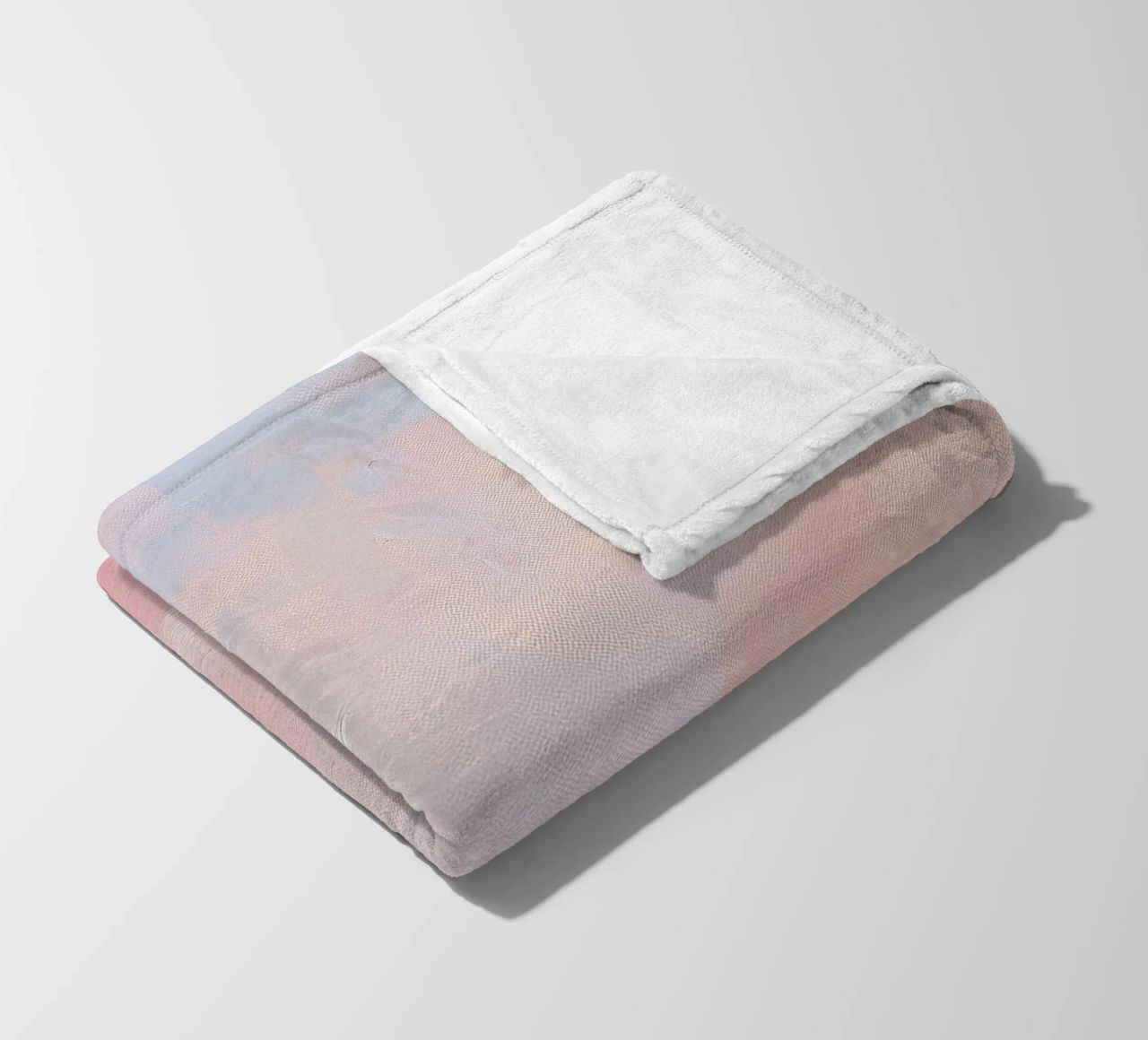 Mond Abstrakt Pastell Meer Minimalistisch Rosa Fleecedecke von Euphoria Theresa