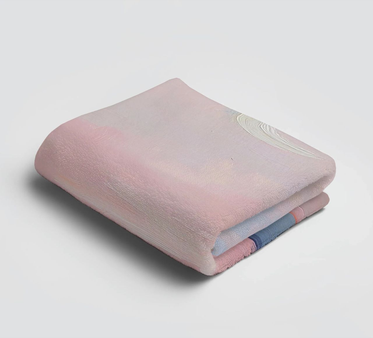 Mond Abstrakt Pastell Meer Minimalistisch Rosa Handtuch von Euphoria Theresa