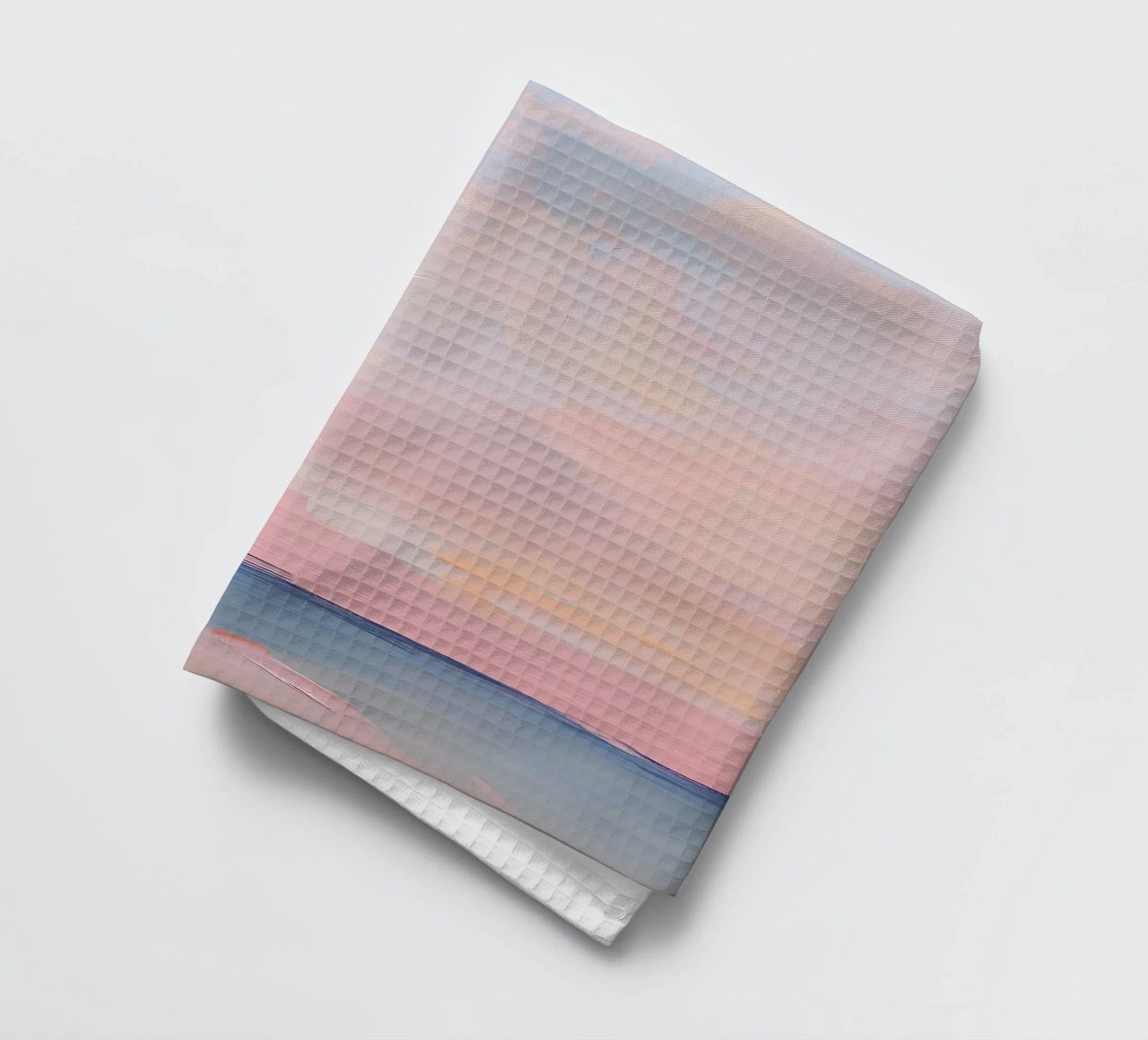 Mond Abstrakt Pastell Meer Minimalistisch Rosa Geschirrtuch von Euphoria Theresa