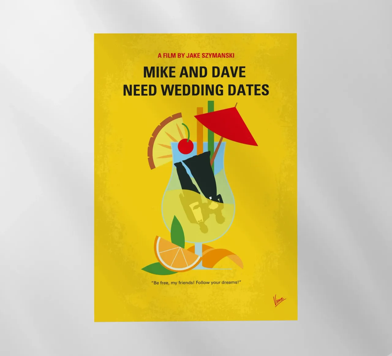 No1336 My Mike and Dave minimal movie poster pellicola backlit da Chungkong