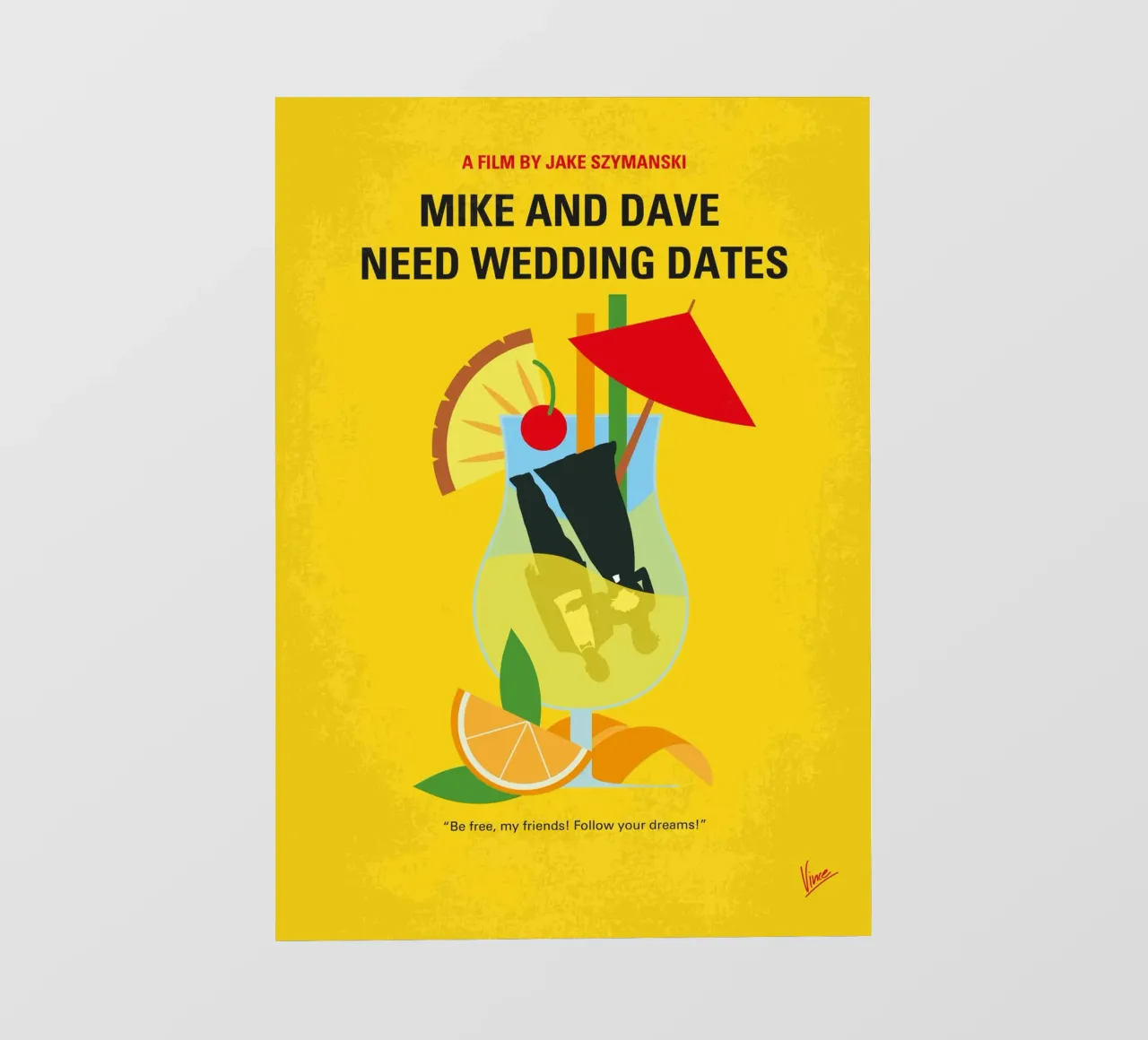 No1336 My Mike and Dave minimal movie poster pellicola backlit da Chungkong