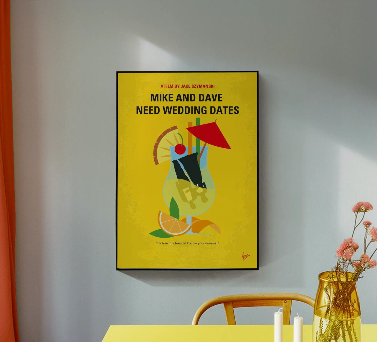 No1336 My Mike and Dave minimal movie poster plexiglass da Chungkong