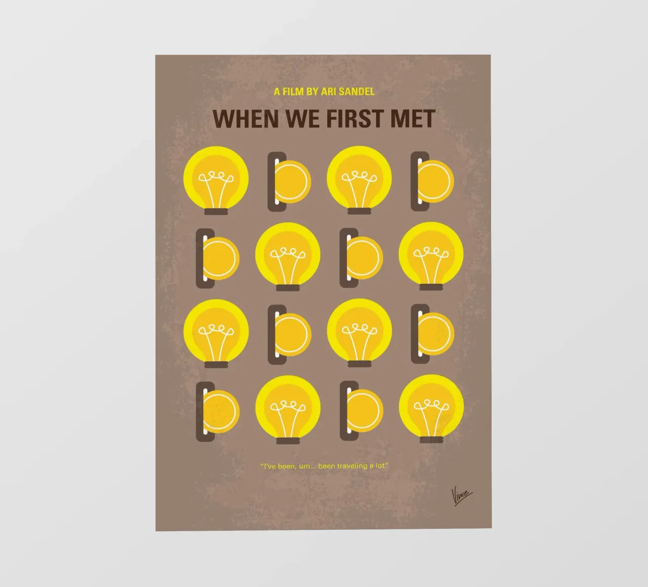 No1337 My When We First Met minimal movie poster pellicola backlit da Chungkong
