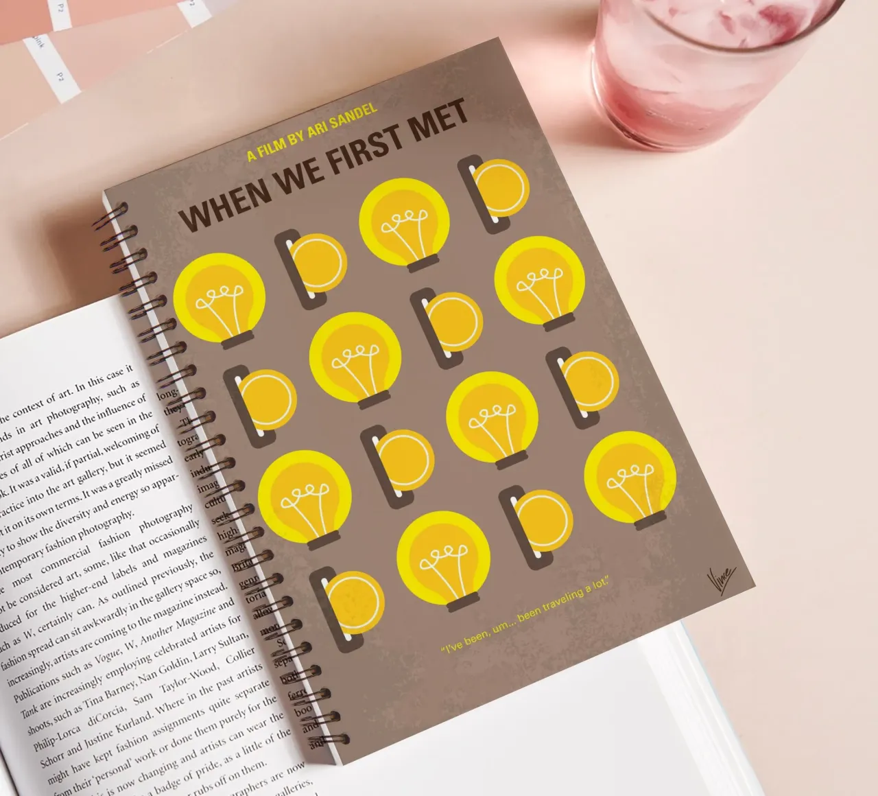 No1337 My When We First Met minimal movie poster diario ad anelli da Chungkong