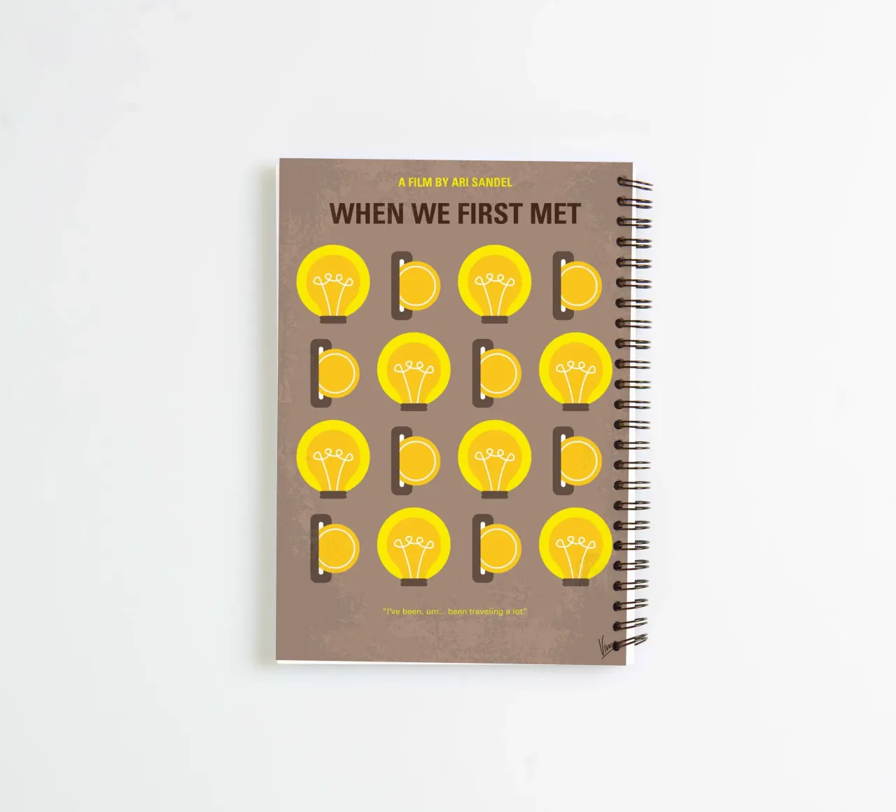 No1337 My When We First Met minimal movie poster diario ad anelli da Chungkong