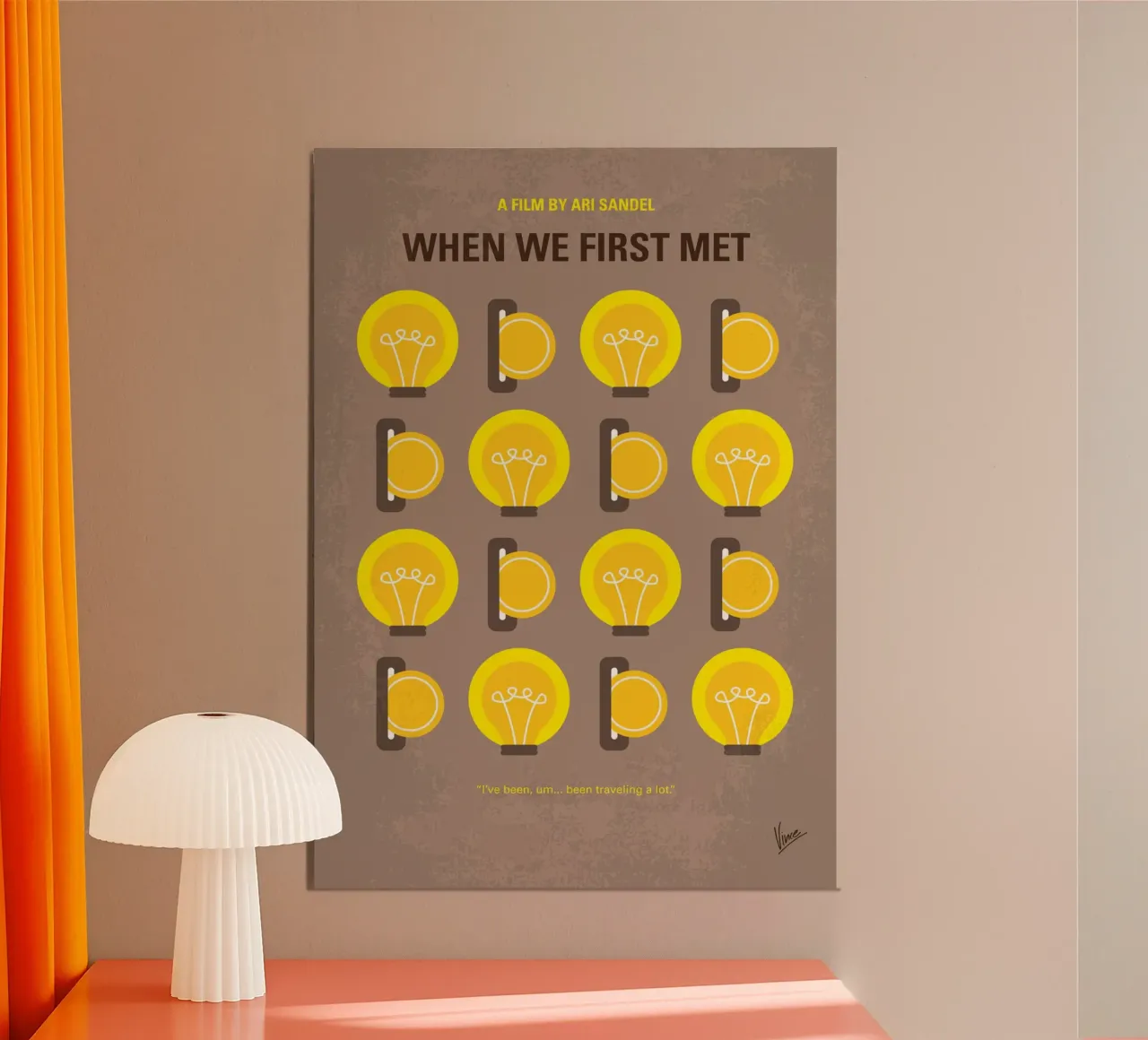 No1337 My When We First Met minimal movie poster pannello forex da Chungkong