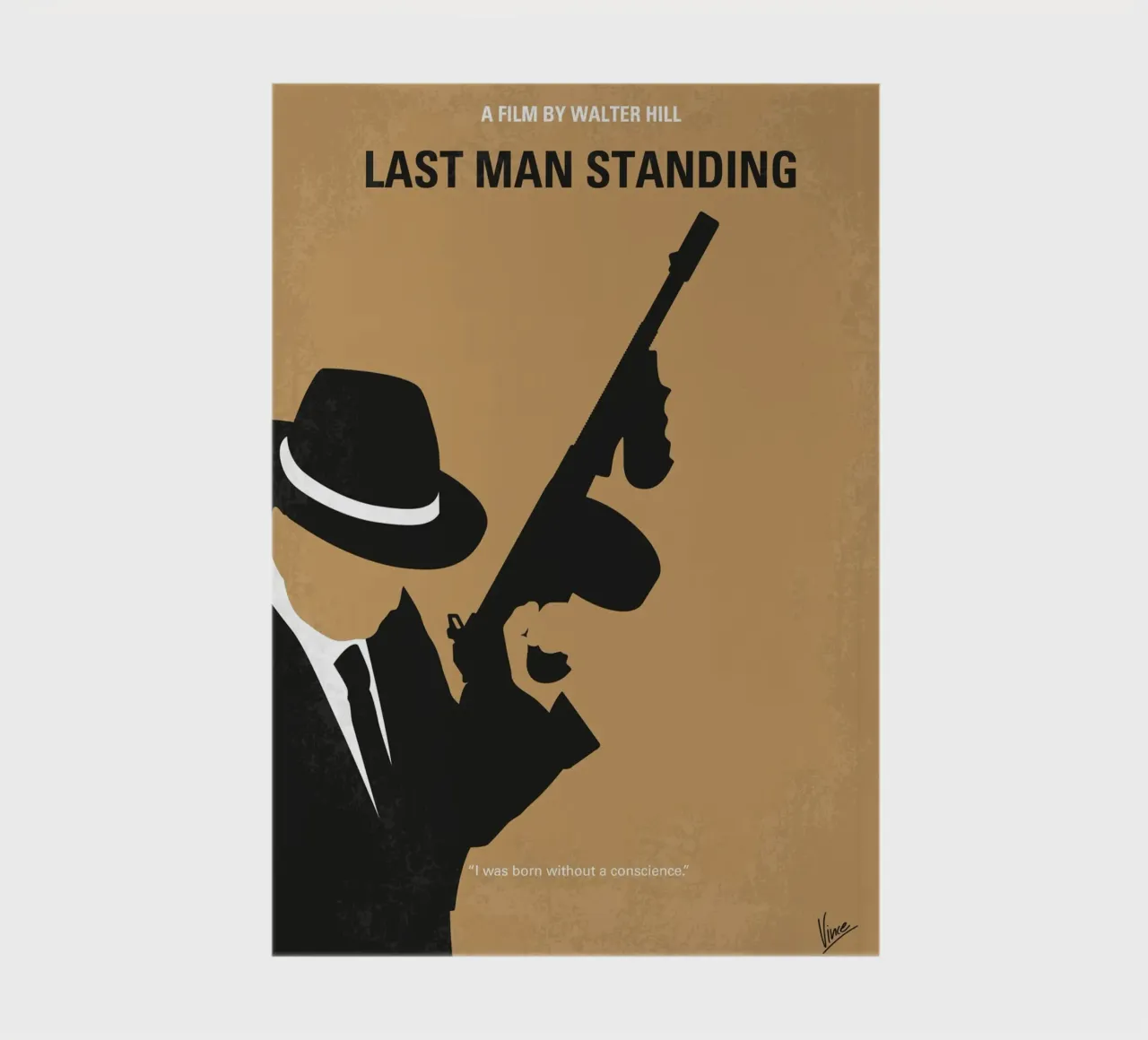 No1338 My Last Man Standing minimal movie poster notebook by Chungkong