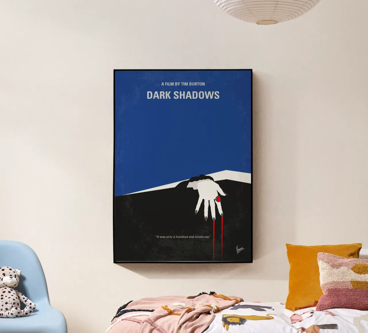 No1347 My Dark shadows minimal movie poster plexiglass da Chungkong