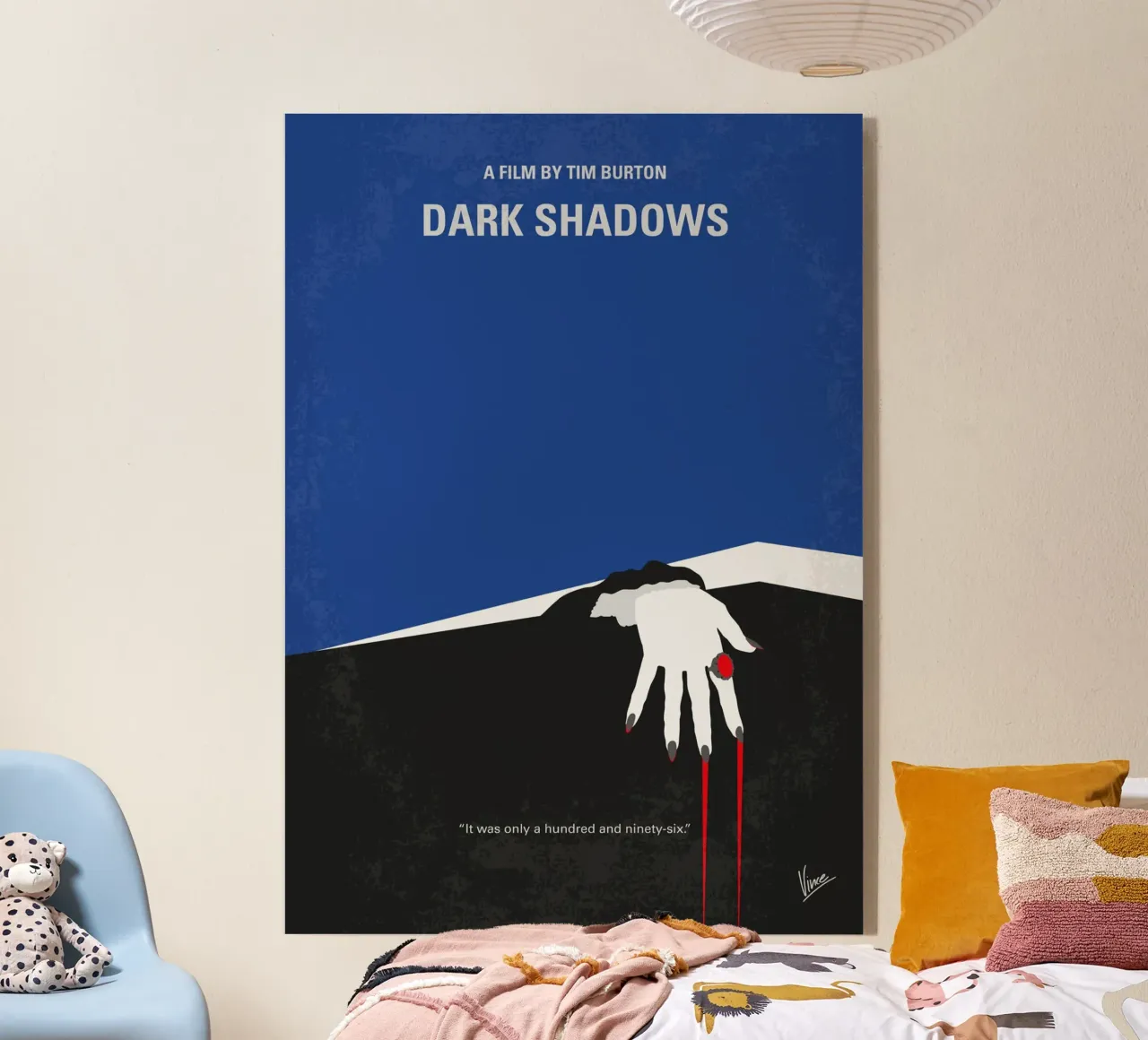 No1347 My Dark shadows minimal movie poster plexiglass da Chungkong