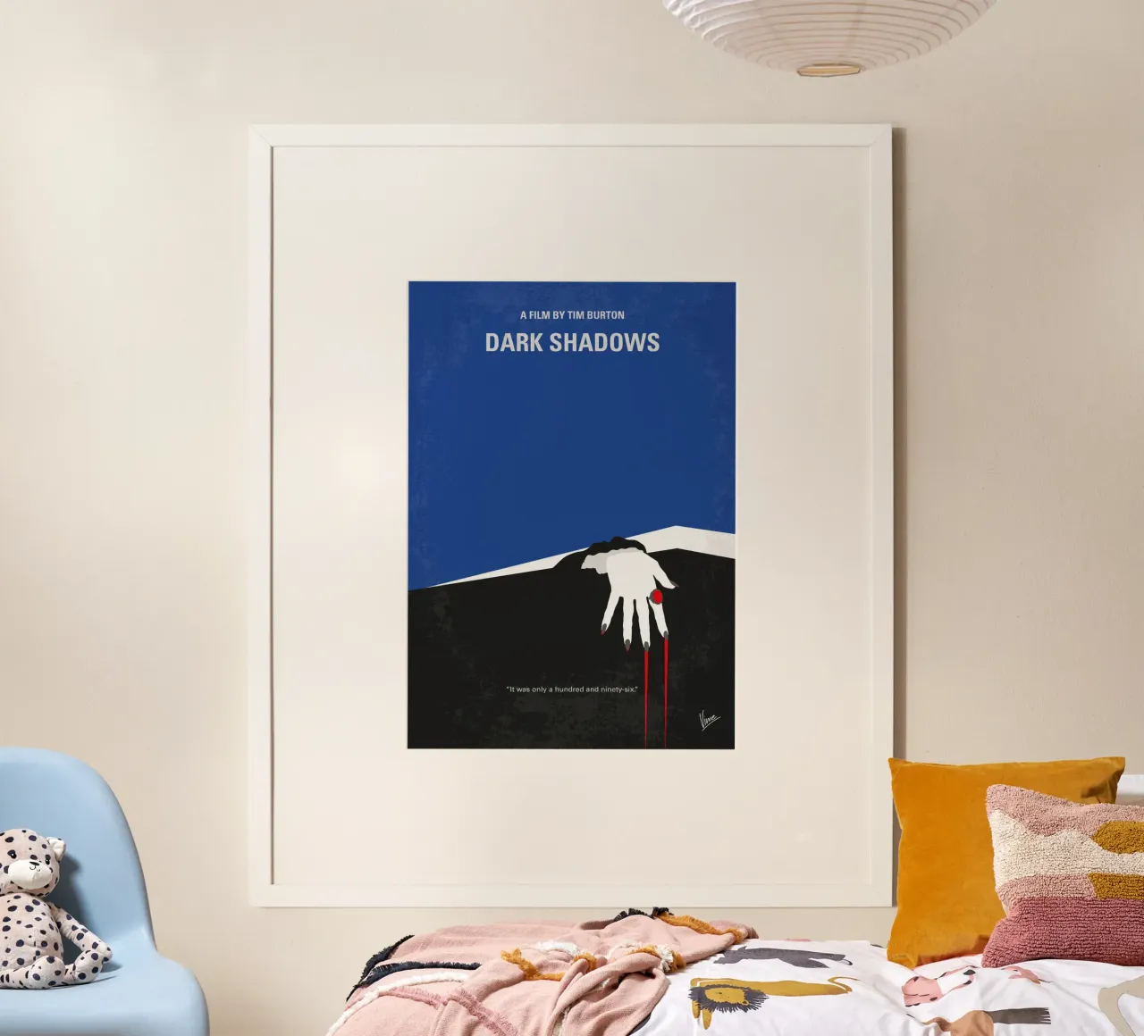 No1347 My Dark shadows minimal movie poster carta hahnemühle da Chungkong
